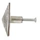 Triangular Pyramid Antique Silver Aluminium Cabinet Knob